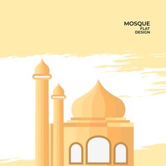 graphic design flat design mosque elegant islamic modern