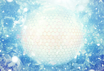 creative abstract background light blue graphic 3d-illustration