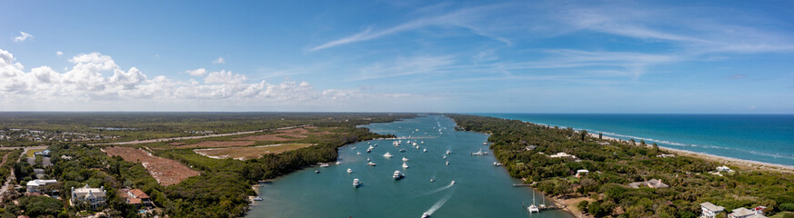 Aerial drone panorama photo Jupiter Florida USA © Felix Mizioznikov