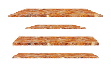 Collection of  metal iron on an isolated white background, There are clipping paths for the designs and decoration.Used for display or montage your products.