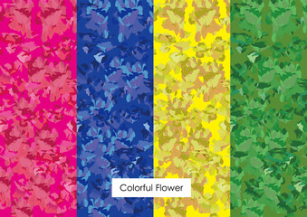 Petal pattern of colorful flower