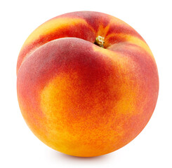 Peach isolated on white background