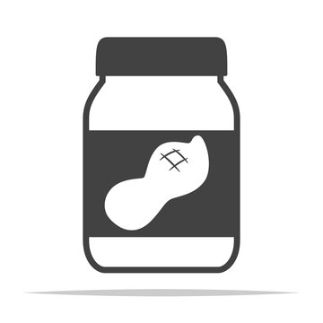 recommend clip art: Peanut butter icon vector isolated