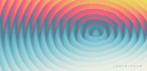 Abstract splash with ripples. Background for banner, poster, flyer, card, cover or brochure. 3D wavy vector illustration.