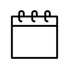 Blank calendar icon