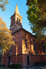 Die Evangelische Stadtkirche in Frankfurt-Höchst, Hessen