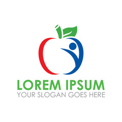 lifestyle vector , organic food logo