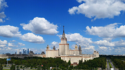 Obraz premium Campus buildings of famous university in Moscow
