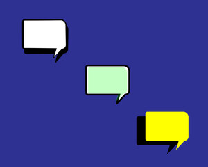 Quote speach bubble template