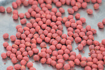 Drying okra seeds for dehydration before collecting and grow next cultivation