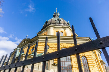 Fototapeta na wymiar Historical protestant Hedvig Eleonora Church in central Stockholm, located in Ostermalm