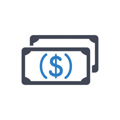 Dollar cash icon