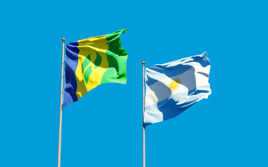 Flags of Saint Vincent and the Grenadines and Argentina.
