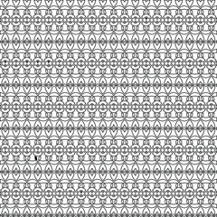  Geometric vector pattern with triangular elements. Seamless abstract ornament for wallpapers and backgrounds. Black and white colors. 