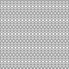  Geometric vector pattern with triangular elements. Seamless abstract ornament for wallpapers and backgrounds. Black and white colors. 