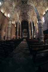 Obraz premium church inside in belem lisbon