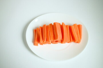 Carrots on a plate