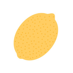 Lemon is a healthy natural fruit on an isolated background.