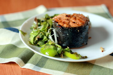 Fish and vegetables