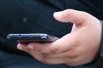 businessman using mobile phone