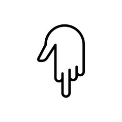 hand pointing with index finger icon