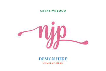 NJP lettering logo is simple, easy to understand and authoritative