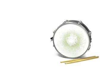 snare on a white background