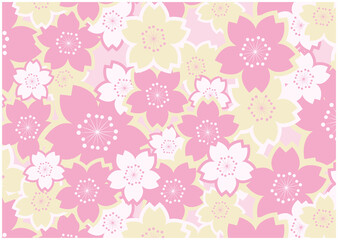 春の桜　植物　和風背景