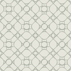 Fototapeta premium Cross seamless pattern, beige. A seamless retro pattern with dots intertwined with lines.