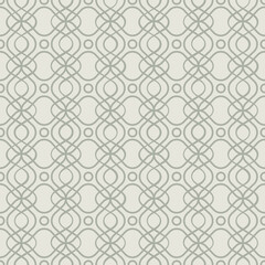 Interlaced seamless pattern, beige. A seamless retro pattern with dots intertwined with lines.