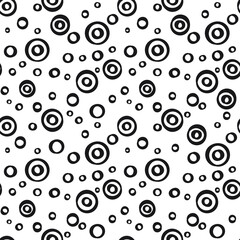 Points seamless pattern, black. A seamless retro pattern with dots
.