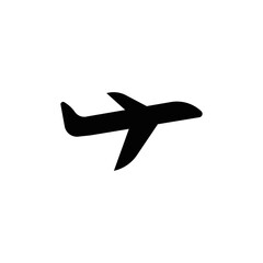 Takeoff the airplane silhouette icon