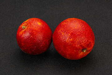 Red sweet orange over background