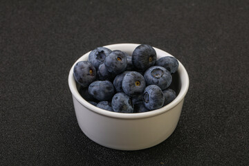 Ripe sweet tasty blueberries heap