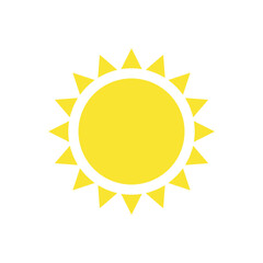 Sun vector icon