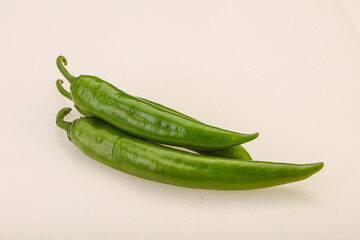 Ripe tasty spicy green pepper