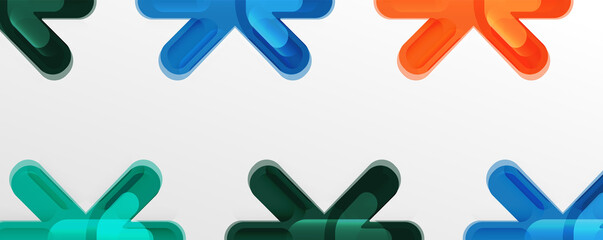 Obraz premium Abstract glossy crosses background for business or technology presentations, internet posters or web brochure covers