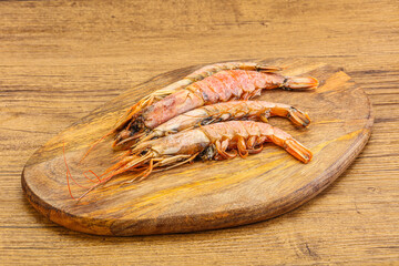 Tasty big Langoustine over the board