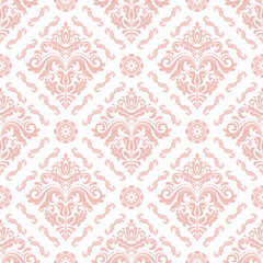 Orient Seamless Light Pink Background