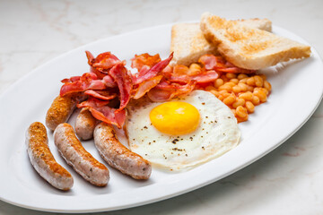 still life of English breakfast