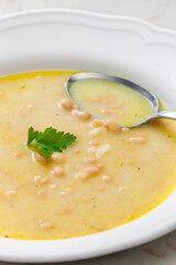 still life of bean soup