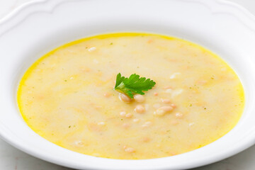 still life of bean soup