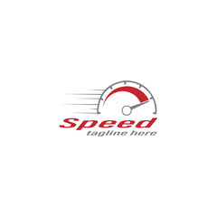 speed rpm speedometer vector graphic logo design download