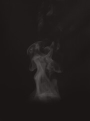 お椀の合成用の湯気です。実際に熱湯から立ち上がる湯気です。