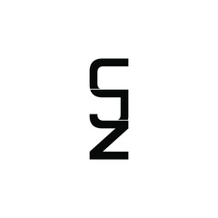 cjz letter original monogram logo design