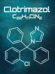 Chemische Formel von Clotrimazol