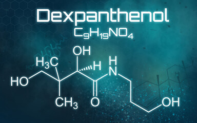 Chemische Formel von Dexpanthenol