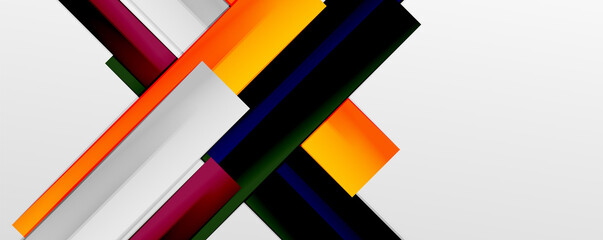 Color abstract lines trendy geometric background for business or technology presentation, internet poster or web brochure cover, wallpaper