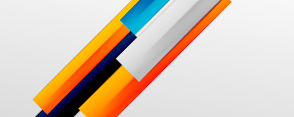 Multicolored lines background. Design template for business or technology presentations, internet posters or web brochure covers