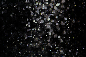 Black bokeh texture